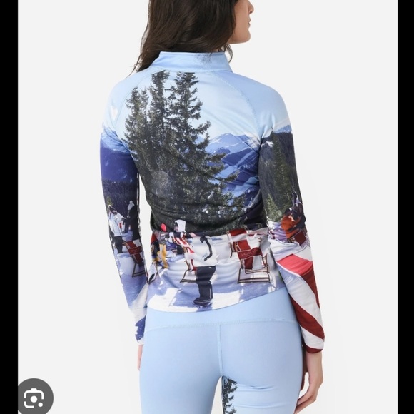 Perfect Moment Dede Johnsyon Party half zip top long sleeve Base Layer XS $250 - Picture 2 of 5